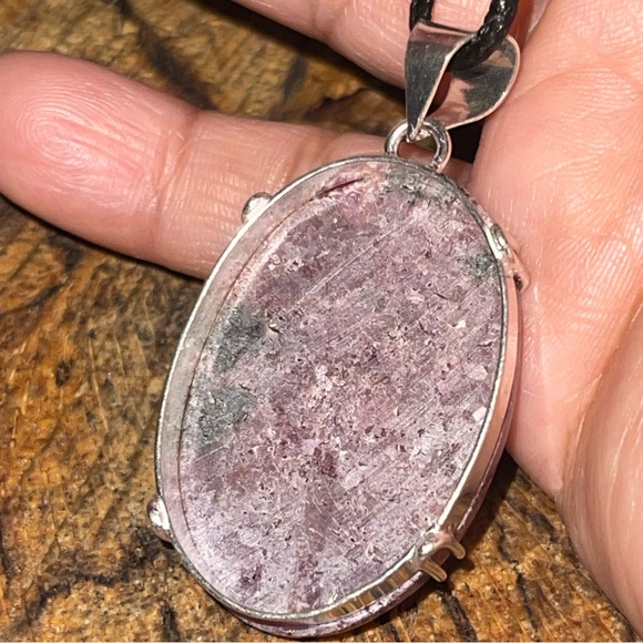 “The Stone of Love” Rhodonite Pendant 2” - Picture 12 of 13